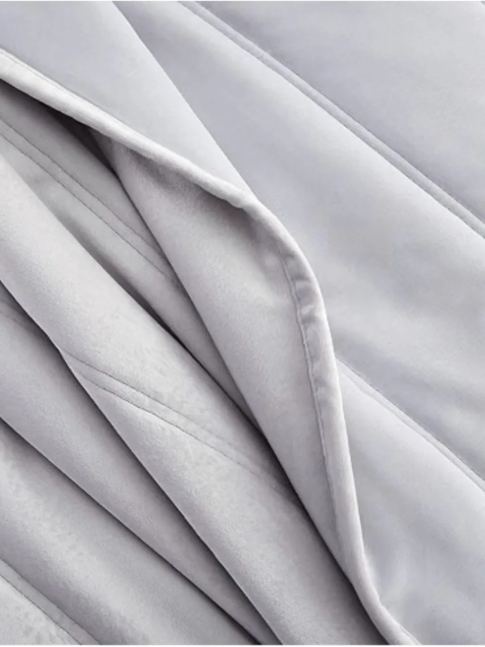 Tahari Home Silver Grey Velvet Channel Queen Coverlet Blanket